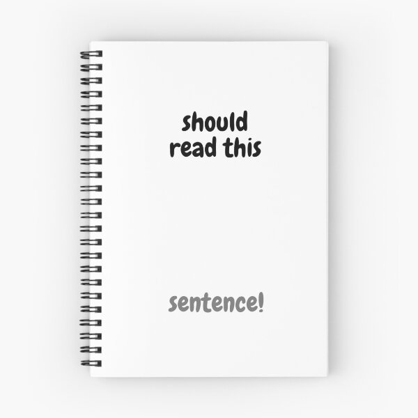 Item preview, Should read this sentence! designed and sold by ArtistTejal.