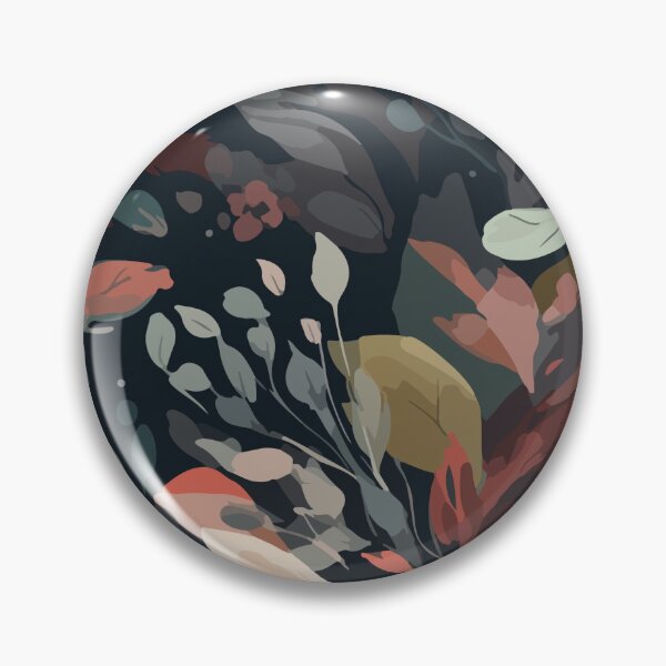 Item preview, Moody Dark Floral Seamless Oil Paint Botanical Pattern designed and sold by THE RILONA.