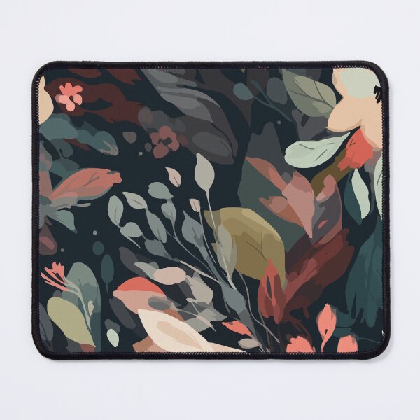 Item preview, Moody Dark Floral Seamless Oil Paint Botanical Pattern designed and sold by THE RILONA.