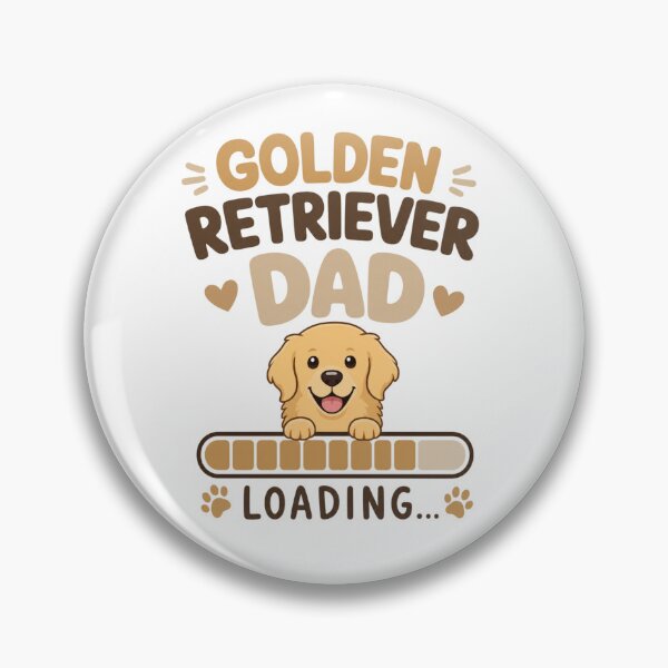 Item preview, Golden Retriever Dad Loading Kawaii Minimalist T-Shirt designed and sold by Ashley critters.