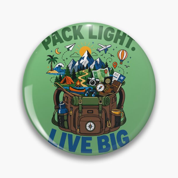 Item preview, Pack Light Live Big Adventure designed and sold by xmoudx.