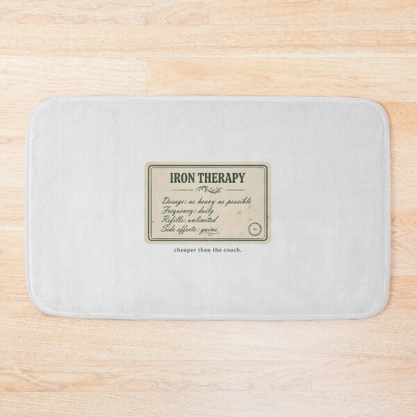 Item preview, Iron Therapy Prescription Card - Gym Humor designed and sold by Enea Kelo.