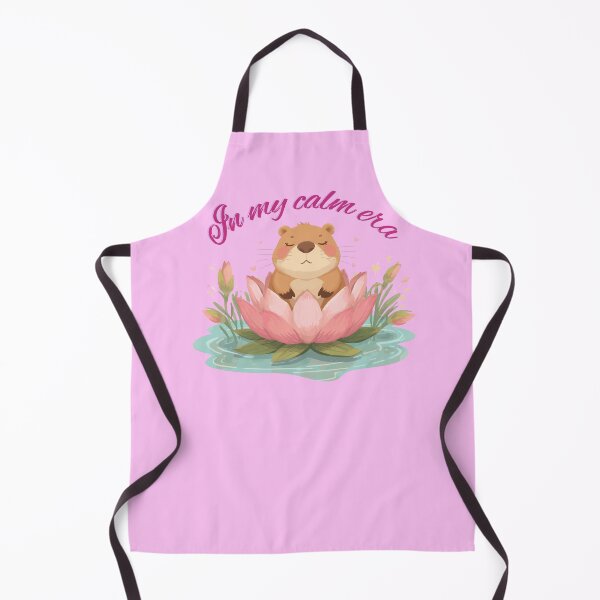 Item preview, In My Calm Era Cute Capybara Lotus designed and sold by TheFrameVault.