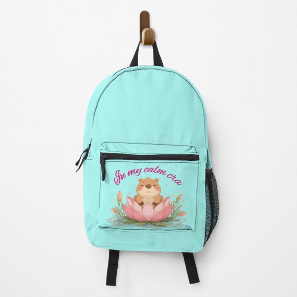 Item preview, In My Calm Era Cute Capybara Lotus designed and sold by TheFrameVault.