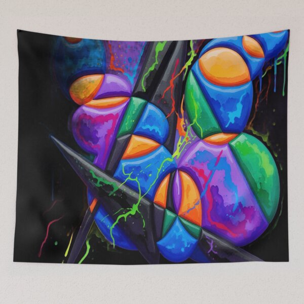 Item preview, symbols bold digital colorful geometric abstract design designed and sold by SmashingDeals.