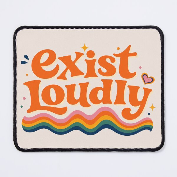 Item preview, Exist Loudly LGBTQ+ Pride Shirt, LGBTQ Pride Rainbow Tee, Pride Month Support T-Shirt, Queer Positive Affirmation Graphic Tee designed and sold by Sprinkle12345.