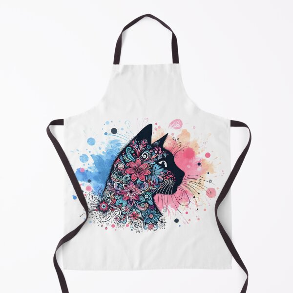 Item preview, Floral Mandala Black Cat designed and sold by NightSpell.