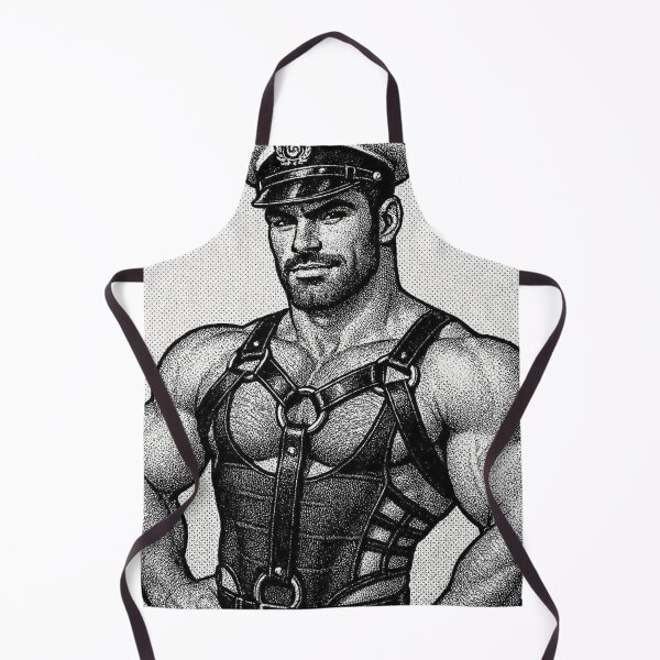 Item preview, Gay Leather Bar Berlin Leder Military Pride Tom of Finland Tribute Pointillism Graphic Design designed and sold by ItsAKinkThing.