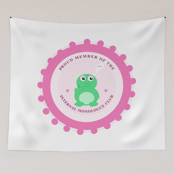 Item preview, Internal Monologue Club Sticker | Cute Overthinking Frog | Introvert Meme | Funny Anxiety & Socially Awkward Gift designed and sold by StickerHavenn.