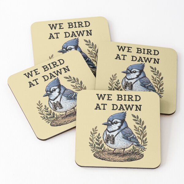 Item preview, We Bird At Dawn Blue Jay Birdwatching Binoculars designed and sold by d247.