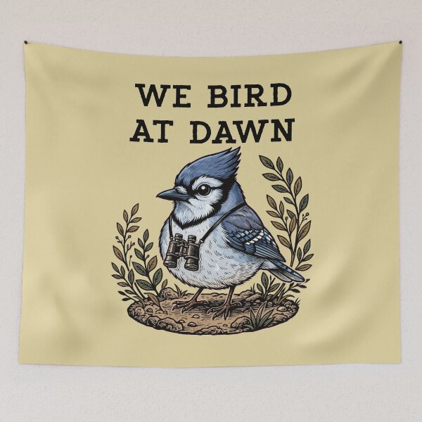Item preview, We Bird At Dawn Blue Jay Birdwatching Binoculars designed and sold by d247.