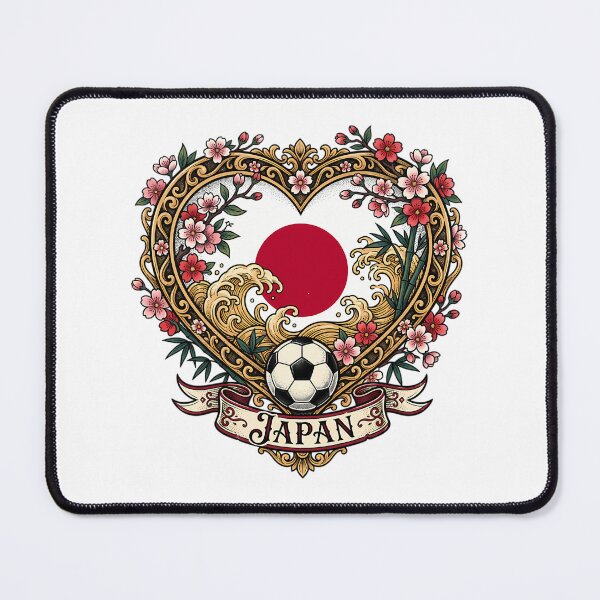 Item preview, Japan Heart Sakura Flag Soccer World Cup 2026 designed and sold by nolanaygiz.