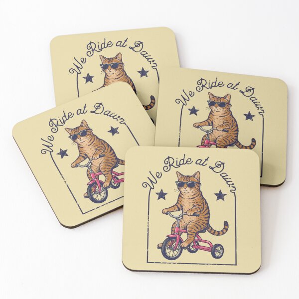 Item preview, Cool Cat Riding Tricycle We Ride at Dawn designed and sold by d247.