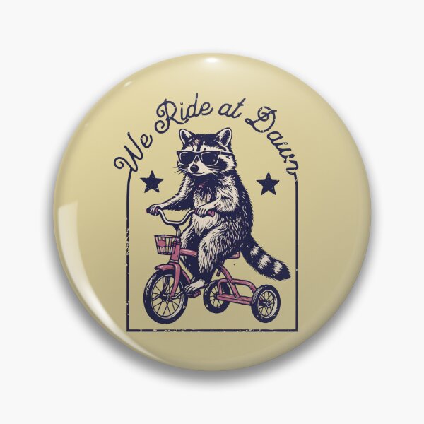 Item preview, Cool Raccoon Riding Tricycle We Ride at Dawn designed and sold by d247.
