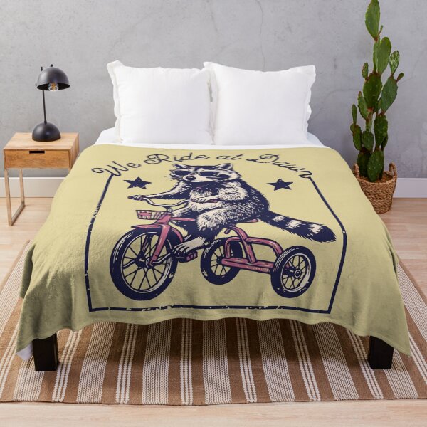 Item preview, Cool Raccoon Riding Tricycle We Ride at Dawn designed and sold by d247.
