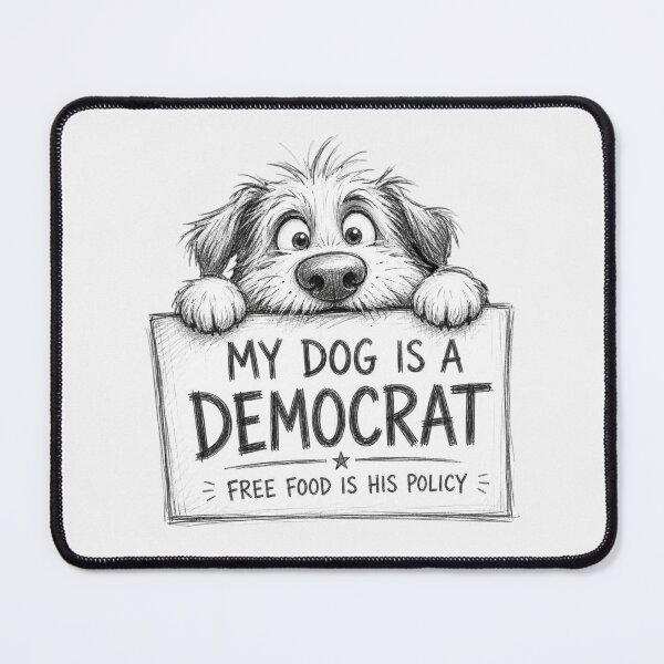 Item preview, My Dog is a Democrat designed and sold by KrzysztofART.