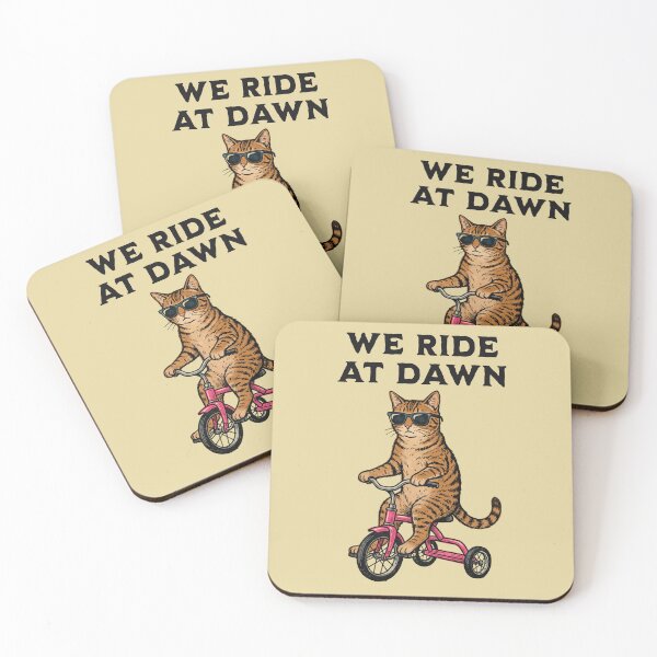 Item preview, We Ride At Dawn Cat Tricycle Sunglasses designed and sold by d247.
