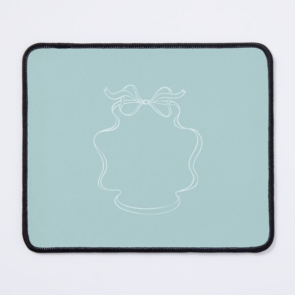 Item preview, Minimalist Coquette Ribbon Bow Dainty Blue Frame Art designed and sold by THE RILONA.