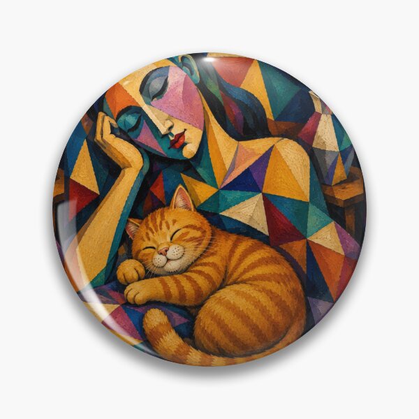 Item preview, Cute Chonky Orange Cat The Dream Masterpiece Dreamscape designed and sold by Mindworx21.