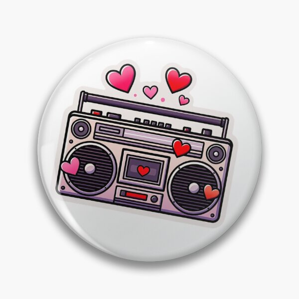 Item preview, Pastel Lavender Boombox Sticker Cute Kawaii Music Aesthetic designed and sold by GeekStickerLab.