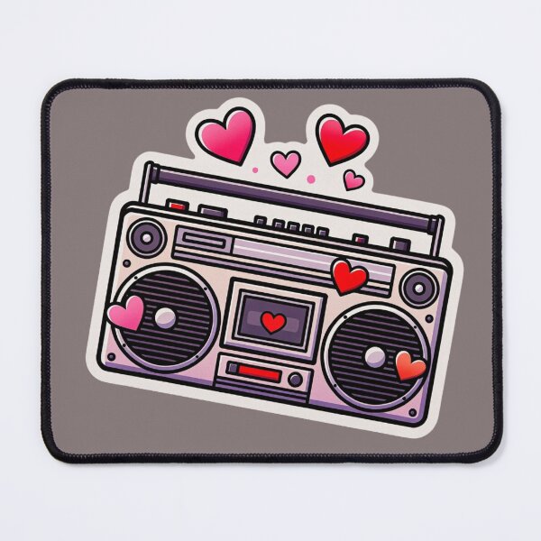 Item preview, Pastel Lavender Boombox Sticker Cute Kawaii Music Aesthetic designed and sold by GeekStickerLab.