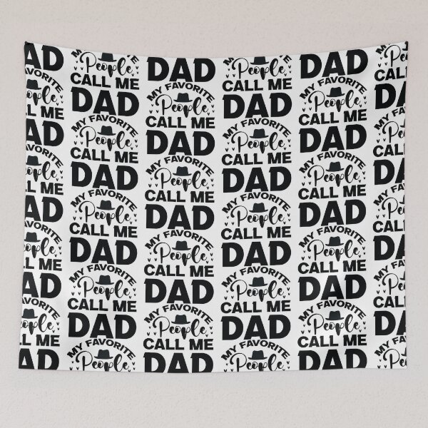 Item preview, My Favorite People Call Me Dad - Funny Dad Quotes Retro Vintage Aesthetic Proud Papa Family Gift designed and sold by FuzionRaptor.