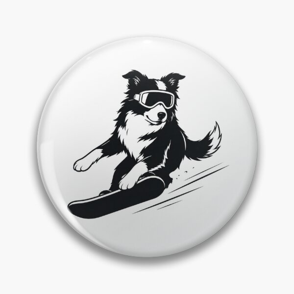 Item preview, Board Collie Snowboarding Dog designed and sold by NicramR.