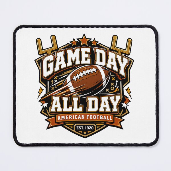 Item preview, Game Day All Day American Football Athletic Logo Vector  designed and sold by wizooo411.