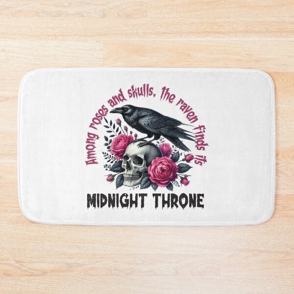 Item preview, Midnight Throne Gothic Raven Skull Design designed and sold by NightSpell.