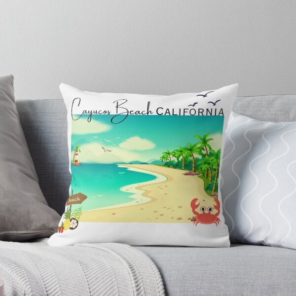 Item preview, Cayucos Beach California Tropical Sunset Souvenir Design designed and sold by DonnaRaine.