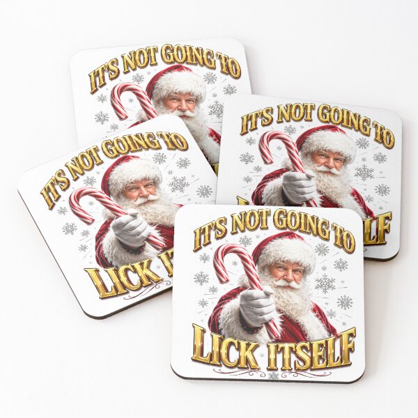 Item preview, Its not going to lick itself Christmas Santa designed and sold by SMARTKIT  DESIGNAGENCY.