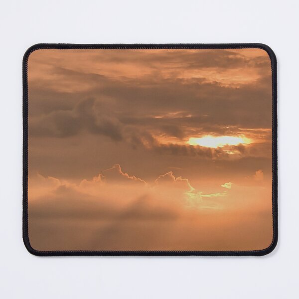 Item preview, Burning Sky — Amber Sunset Breaking Through Storm Clouds Photography designed and sold by INKandSOULbyLUNA.