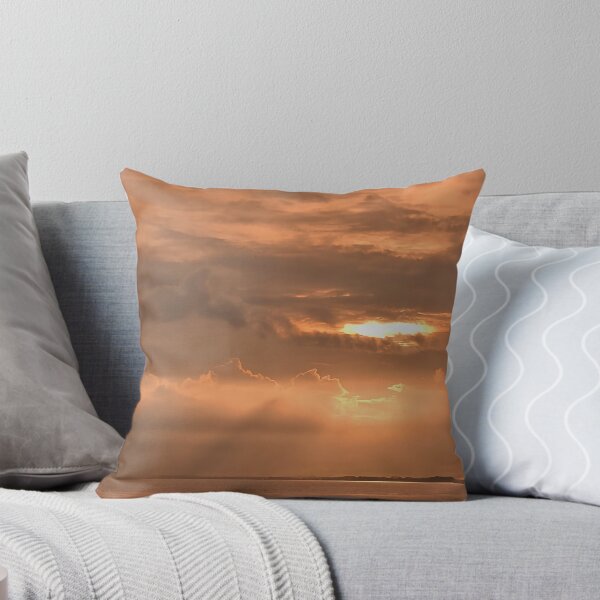 Item preview, Burning Sky — Amber Sunset Breaking Through Storm Clouds Photography designed and sold by INKandSOULbyLUNA.