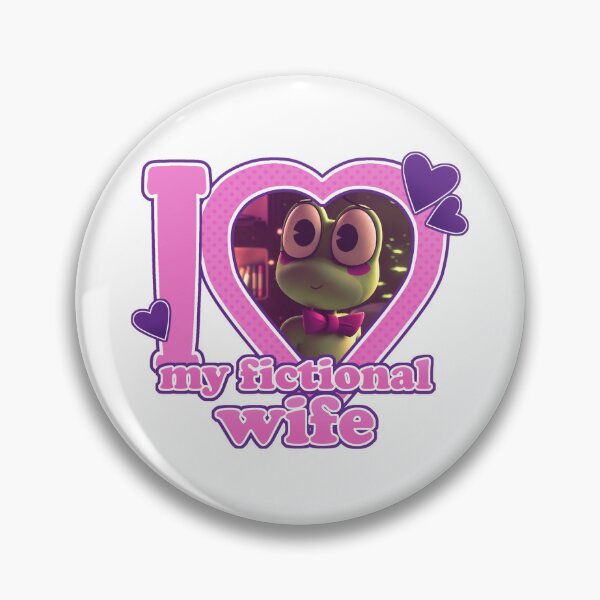 Item preview, I <3 My Fictional Wife - Ribbit designed and sold by Comet and Crafts.