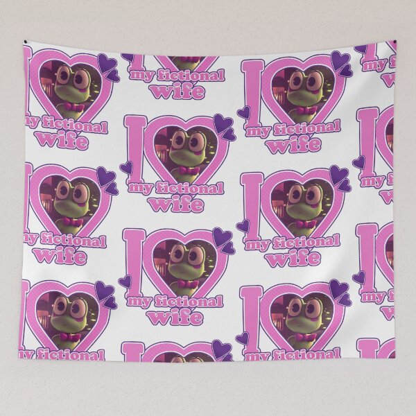 Item preview, I <3 My Fictional Wife - Ribbit designed and sold by Comet and Crafts.
