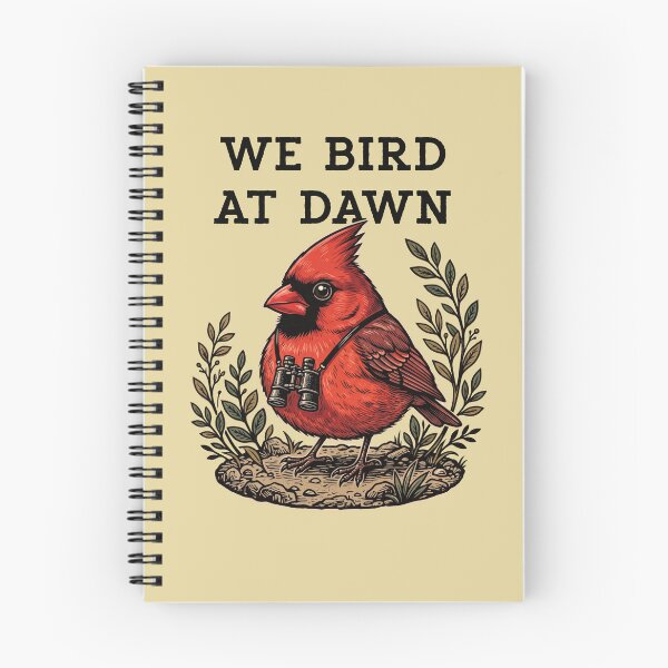 Item preview, We Bird At Dawn Cardinal Birdwatching Birder designed and sold by d247.