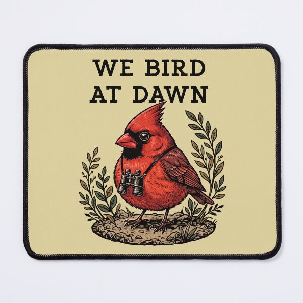 Item preview, We Bird At Dawn Cardinal Birdwatching Birder designed and sold by d247.