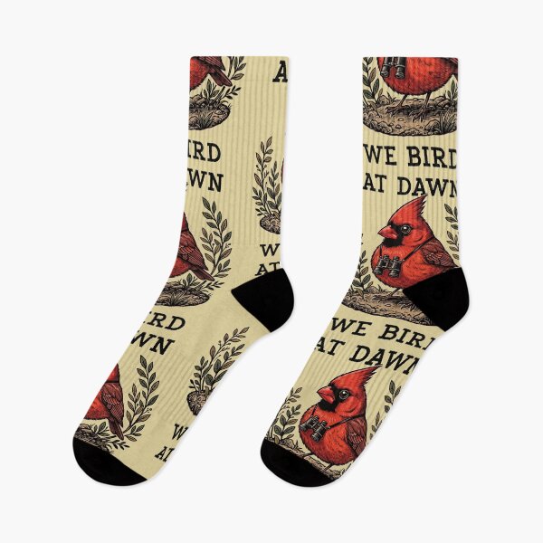 Item preview, We Bird At Dawn Cardinal Birdwatching Birder designed and sold by d247.