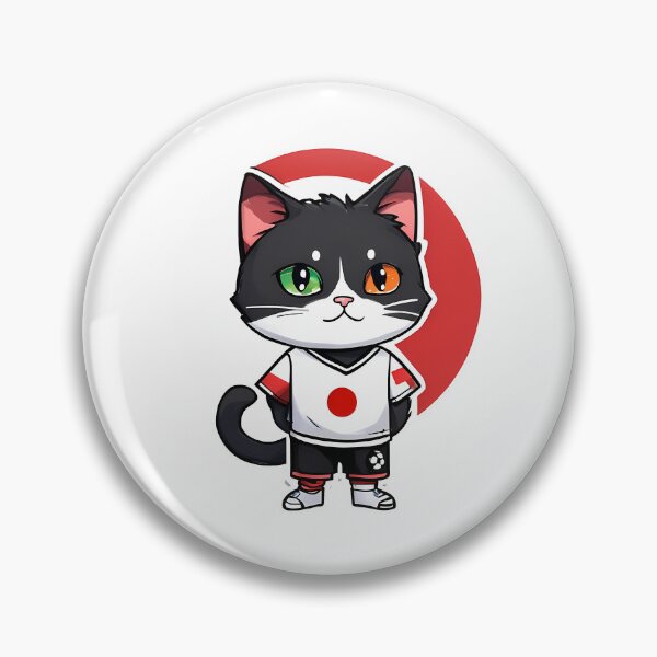 Item preview, Japan Sports Team A Cat Wearing Colours Of Japanese Flag D18 designed and sold by nolanaygiz.