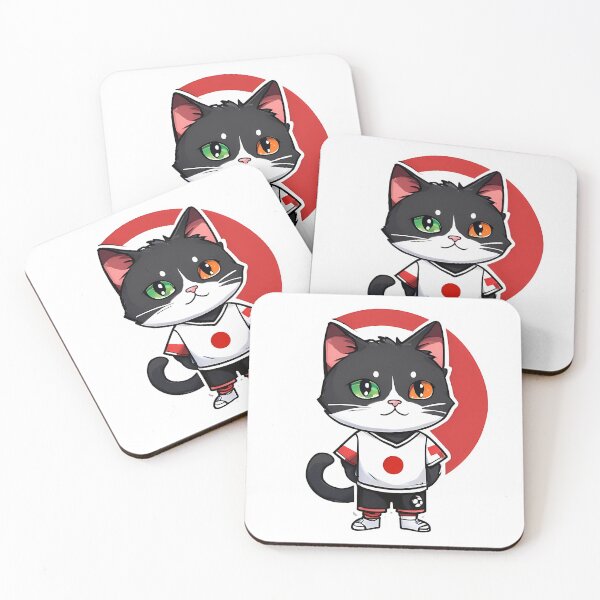 Item preview, Japan Sports Team A Cat Wearing Colours Of Japanese Flag D18 designed and sold by nolanaygiz.