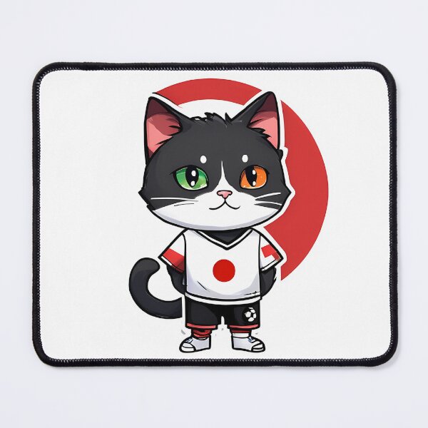 Item preview, Japan Sports Team A Cat Wearing Colours Of Japanese Flag D18 designed and sold by nolanaygiz.