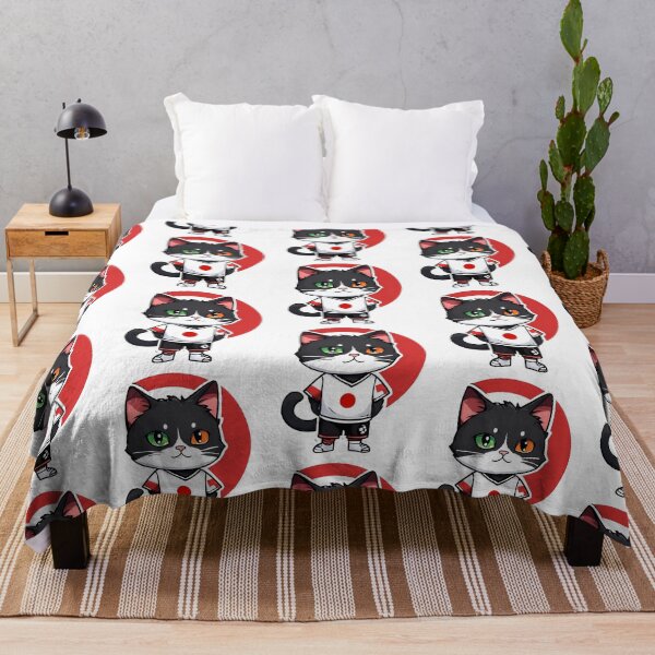 Item preview, Japan Sports Team A Cat Wearing Colours Of Japanese Flag D18 designed and sold by nolanaygiz.
