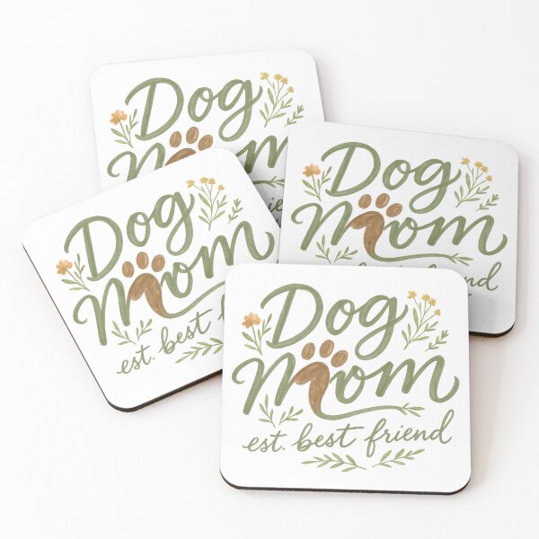 Item preview, Dog Mom Est. Best Friend — Hand Lettered Gift For Dog Lovers designed and sold by LuminoDesignCo.