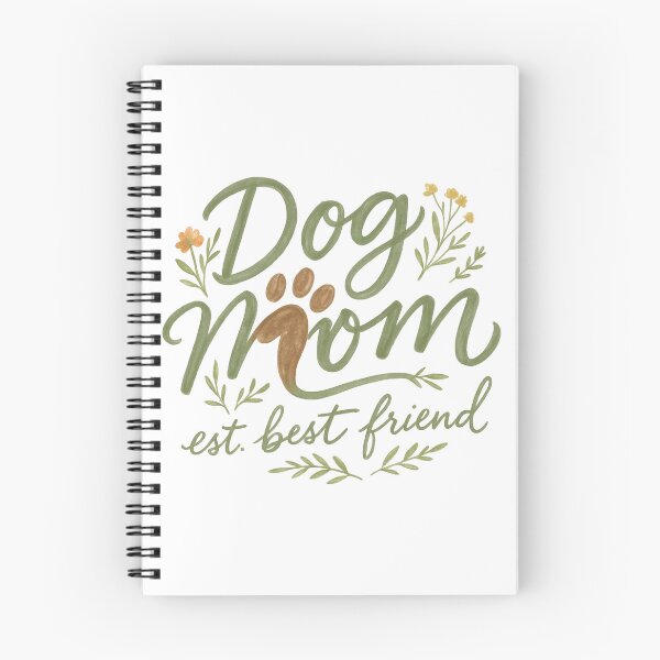 Item preview, Dog Mom Est. Best Friend — Hand Lettered Gift For Dog Lovers designed and sold by LuminoDesignCo.