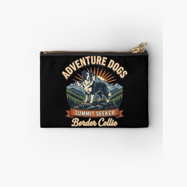 Item preview, Adventure Dogs – Summit Seeker | Border Collie Vintage Mountain Hiking designed and sold by No Excuses Supply.