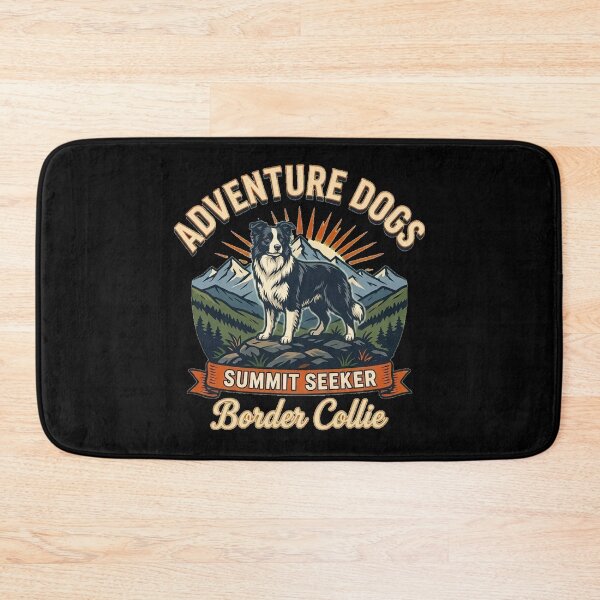 Item preview, Adventure Dogs – Summit Seeker | Border Collie Vintage Mountain Hiking designed and sold by No Excuses Supply.