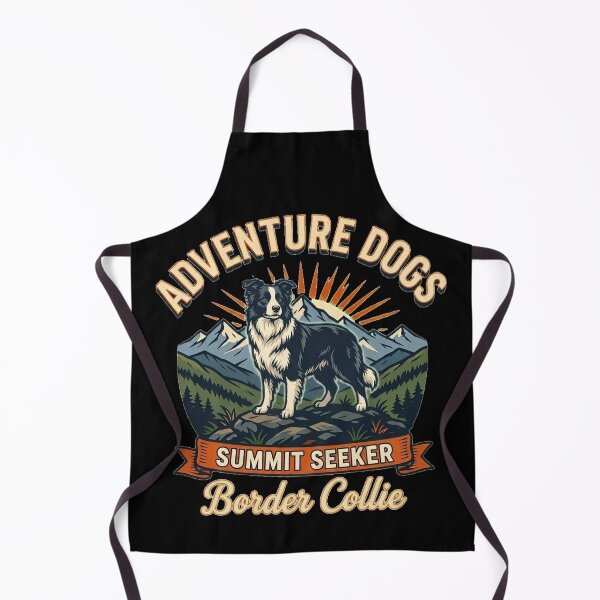 Item preview, Adventure Dogs – Summit Seeker | Border Collie Vintage Mountain Hiking designed and sold by No Excuses Supply.