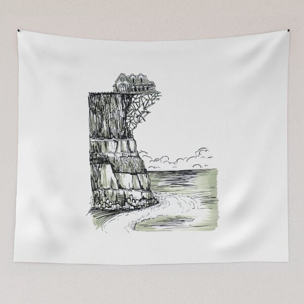 Item preview, House on the Cliff designed and sold by Billi French Illustrations.