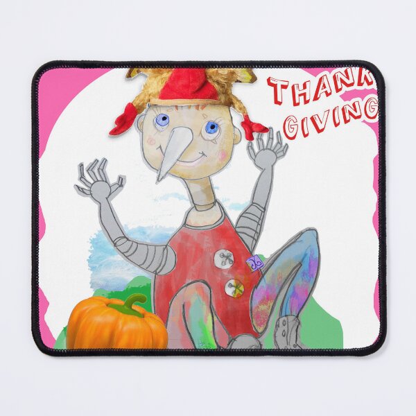 Item preview, Happy Thanks Giving Playing Wood PINOCCHIO (Original Drawing by ACCI) designed and sold by VanyssaGraphics.