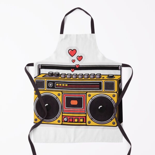 Item preview, Retro Yellow Boombox Sticker Vintage 70s 80s Music Aesthetic designed and sold by GeekStickerLab.